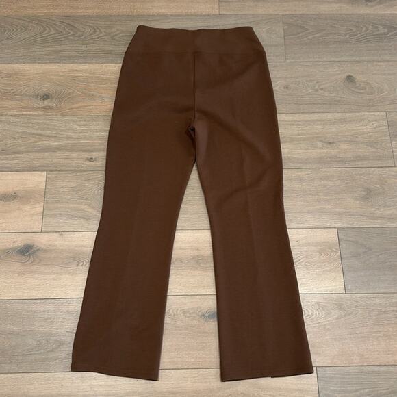 SAVVI Brown Olivia Slim Boot Pull-On Front Slit High Waist Pants Bottoms Size XL - Picture 3 of 12